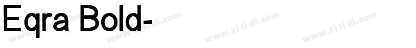 Eqra Bold字体转换